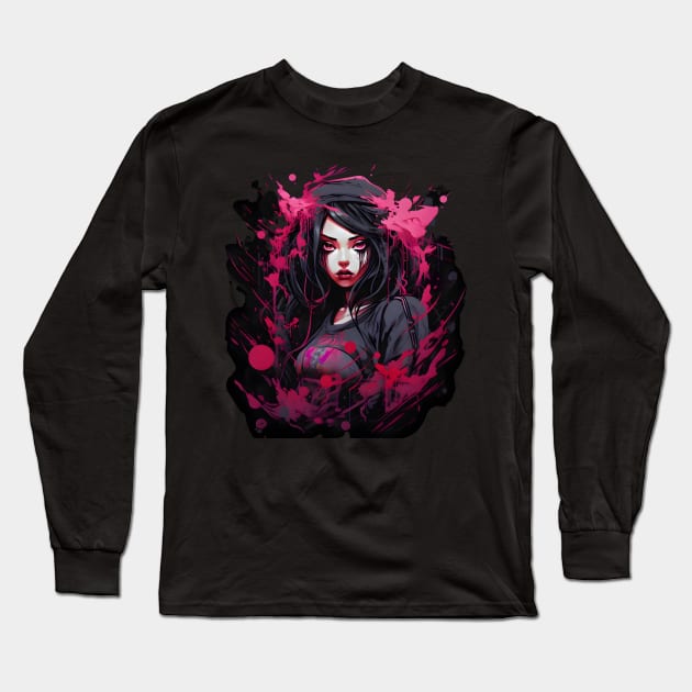 gothic style Long Sleeve T-Shirt by vaporgraphic